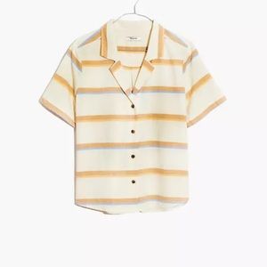 Madewell Striped Short Sleeve Button Down “Camp” Shirt!
